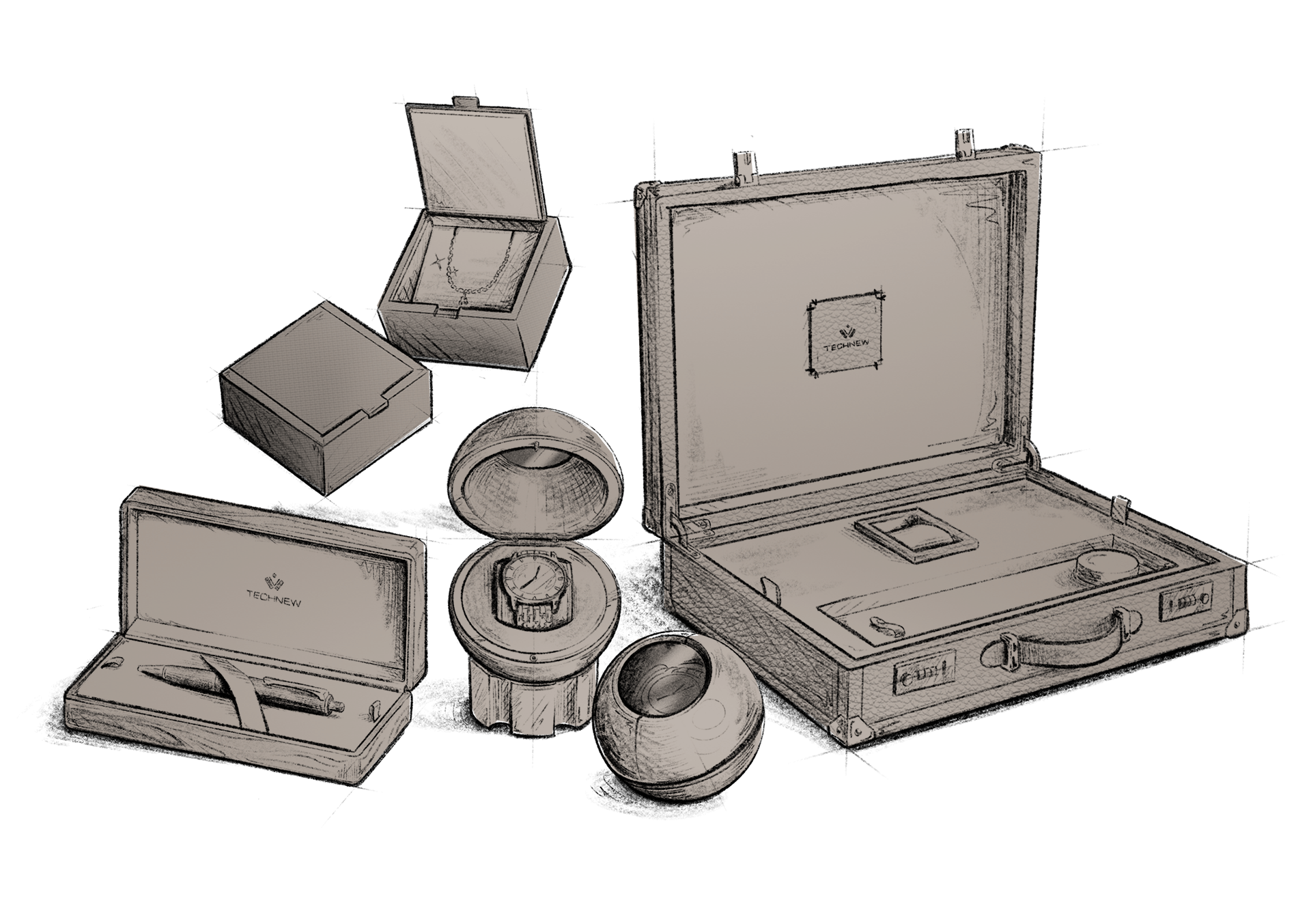Packaging sketch image